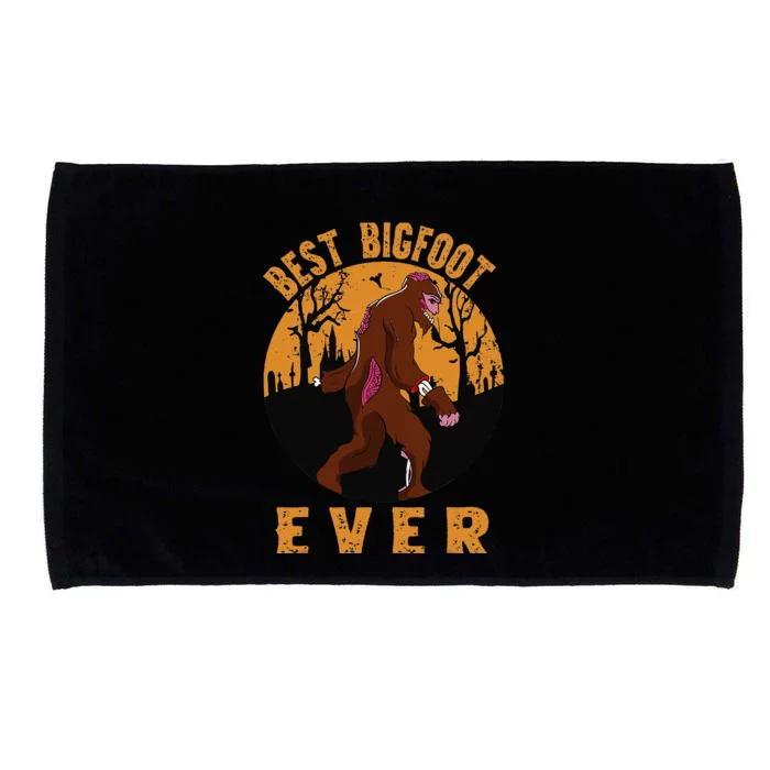 Best Bigfoot Ever Best Halloween Bigfoot Costume Gift Gift Microfiber Hand Towel