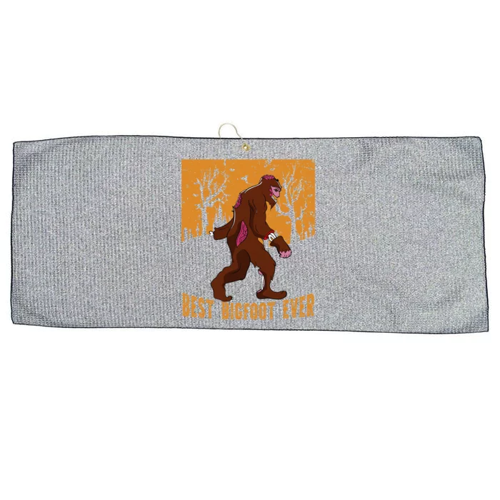 Best Bigfoot Ever Best Halloween Bigfoot Costume Gift Large Microfiber Waffle Golf Towel