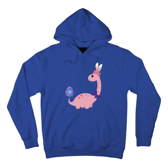 Brontosaurus Bunny Ears Egg Easter Day Dinosaur Dino Funny Gift Tall Hoodie