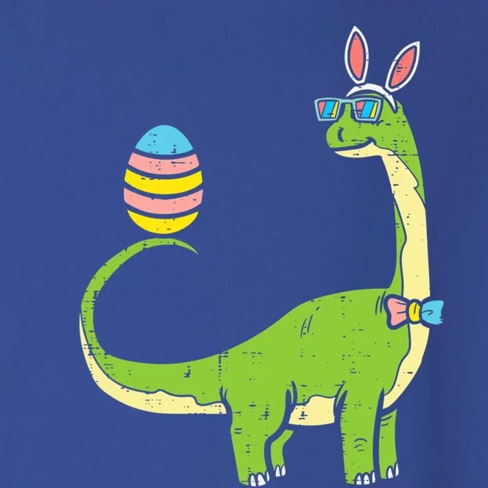 Brontosaurus Bunny Ears Egg Easter Day Dinosaur Dino Gift Toddler Long Sleeve Shirt