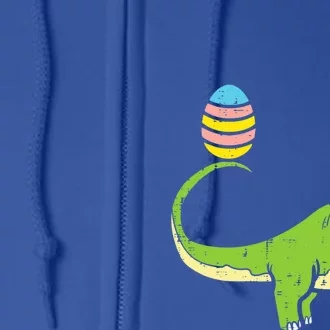 Brontosaurus Bunny Ears Egg Easter Day Dinosaur Dino Gift Full Zip Hoodie