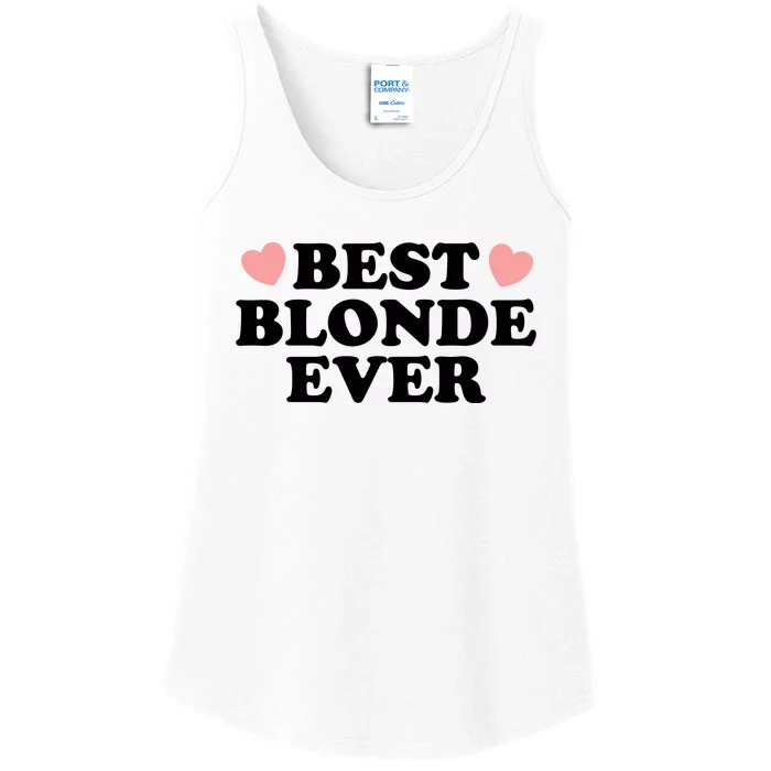 Best Blonde Ever Ladies Essential Tank