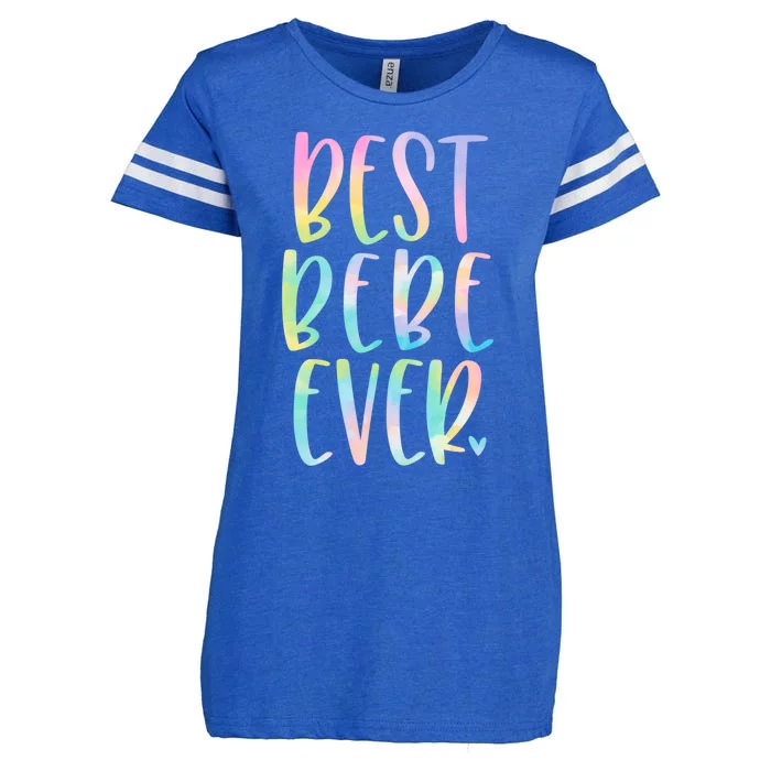 Best Bebe Ever Funny Gift Mother's Day Tie Dye Gift Enza Ladies Jersey Football T-Shirt