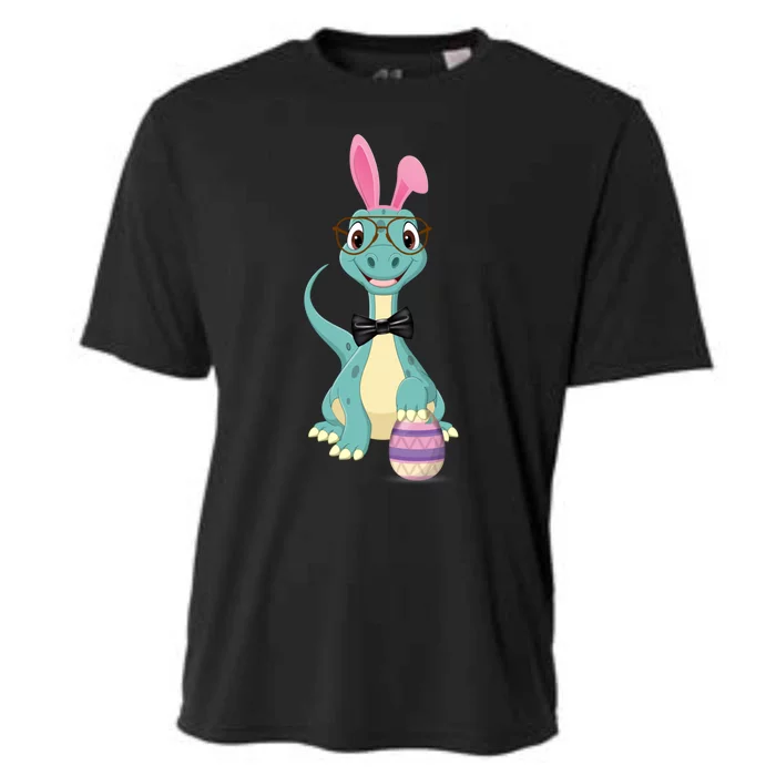 Brontosaurus Bunny Easter Day Ears Egg Dinosaur Dino Meaningful Gift Cooling Performance Crew T-Shirt