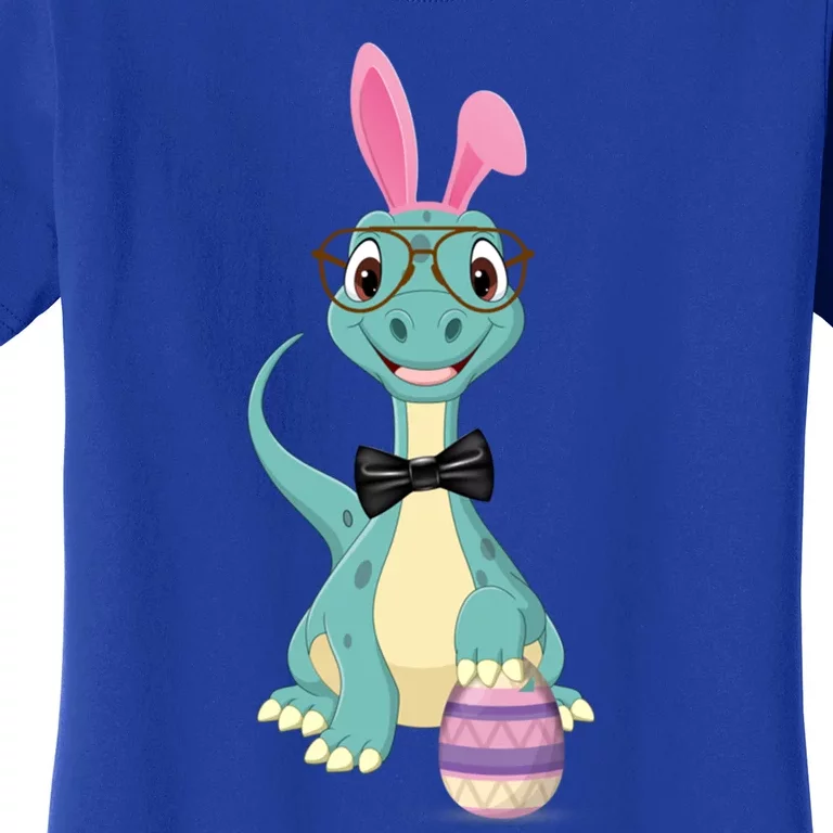 Brontosaurus Bunny Easter Day Ears Egg Dinosaur Dino Meaningful Gift Women's T-Shirt