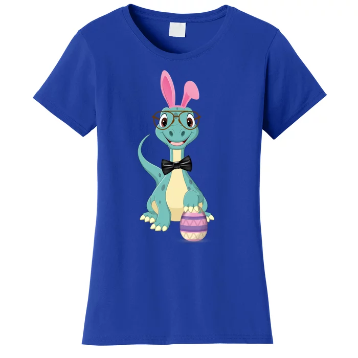 Brontosaurus Bunny Easter Day Ears Egg Dinosaur Dino Meaningful Gift Women's T-Shirt