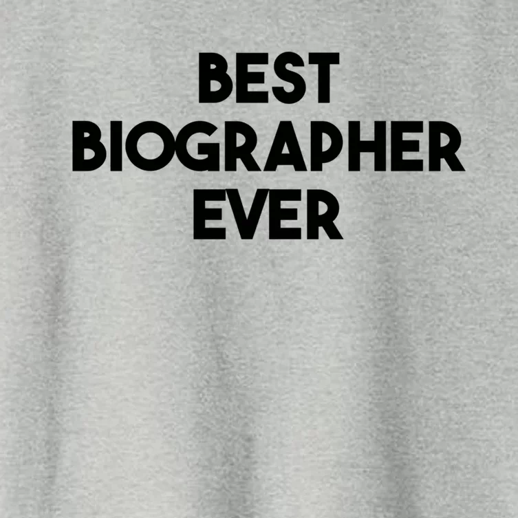 Best Biographer Ever Gift Women's Crop Top Tee