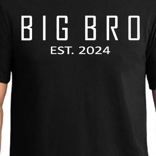 Big Bro Est 2024 Funny First Time Brother Promoted Pajama Set