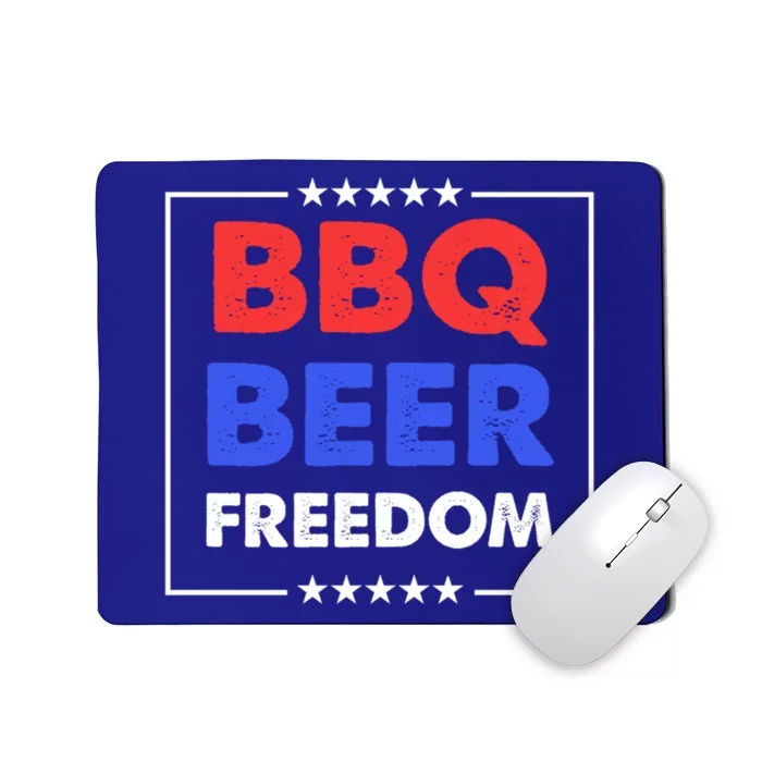 Bbq Beer Freedom Gift Bbq Beer Freedom Cute Gift Mousepad