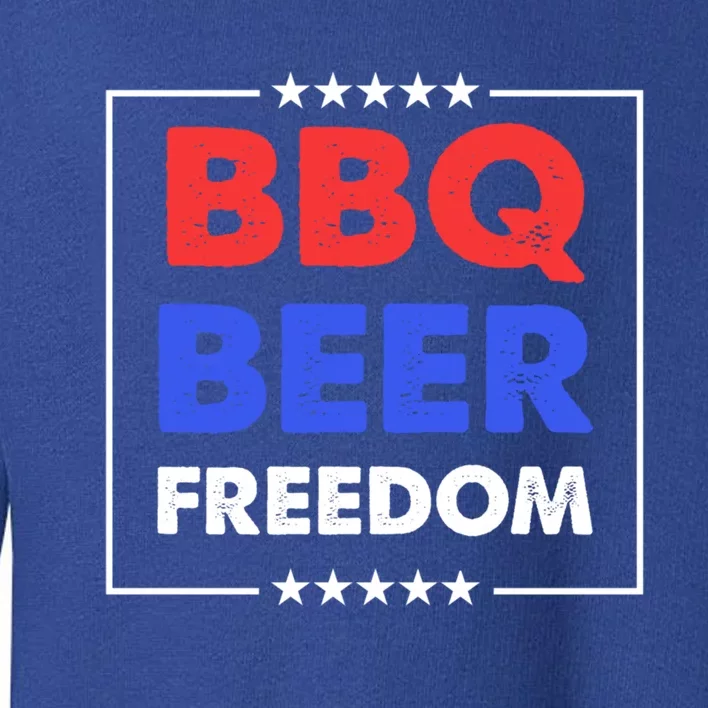 Bbq Beer Freedom Gift Bbq Beer Freedom Cute Gift Toddler Sweatshirt