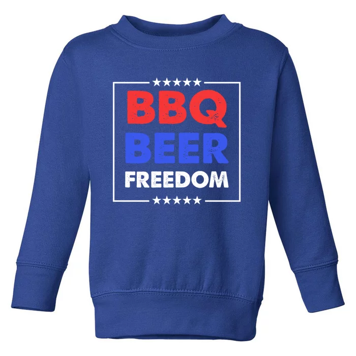 Bbq Beer Freedom Gift Bbq Beer Freedom Cute Gift Toddler Sweatshirt