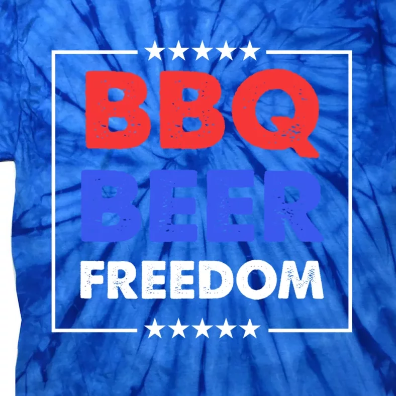 Bbq Beer Freedom Gift Bbq Beer Freedom Cute Gift Tie-Dye T-Shirt