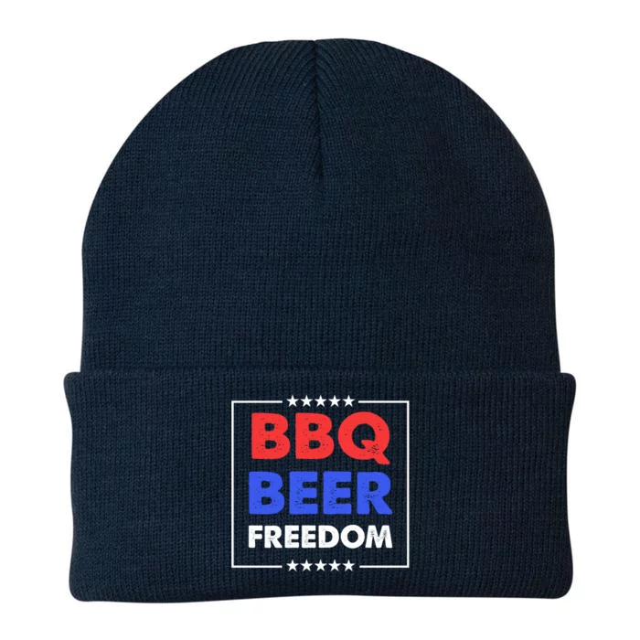 Bbq Beer Freedom Gift Bbq Beer Freedom Cute Gift Knit Cap Winter Beanie