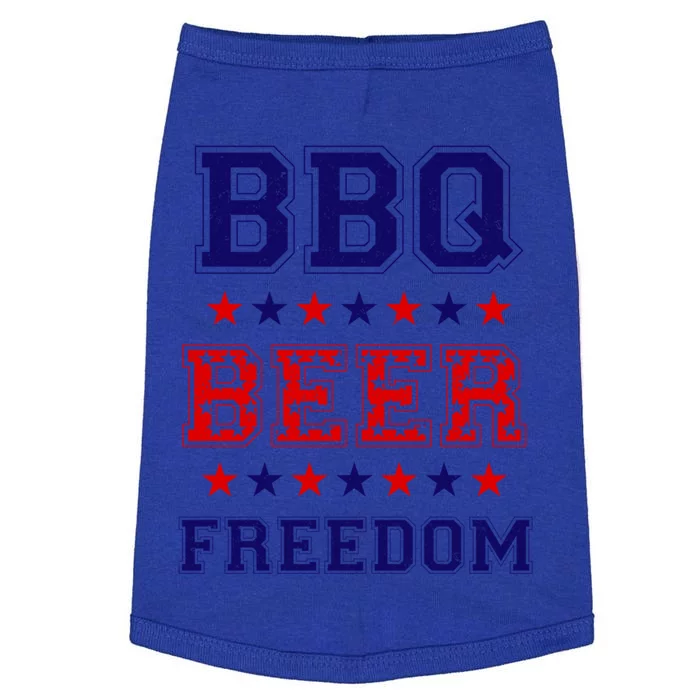 Bbq Beer Freedom Meaningful Gift Doggie Tank