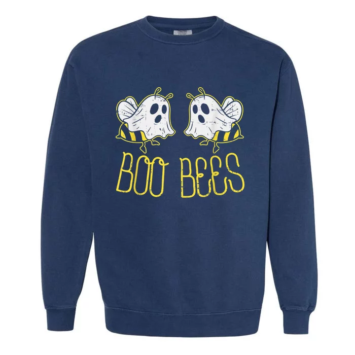 Boo Bees Funny Couples Halloween Costume For Adult Her Wo Garment-Dyed Sweatshirt