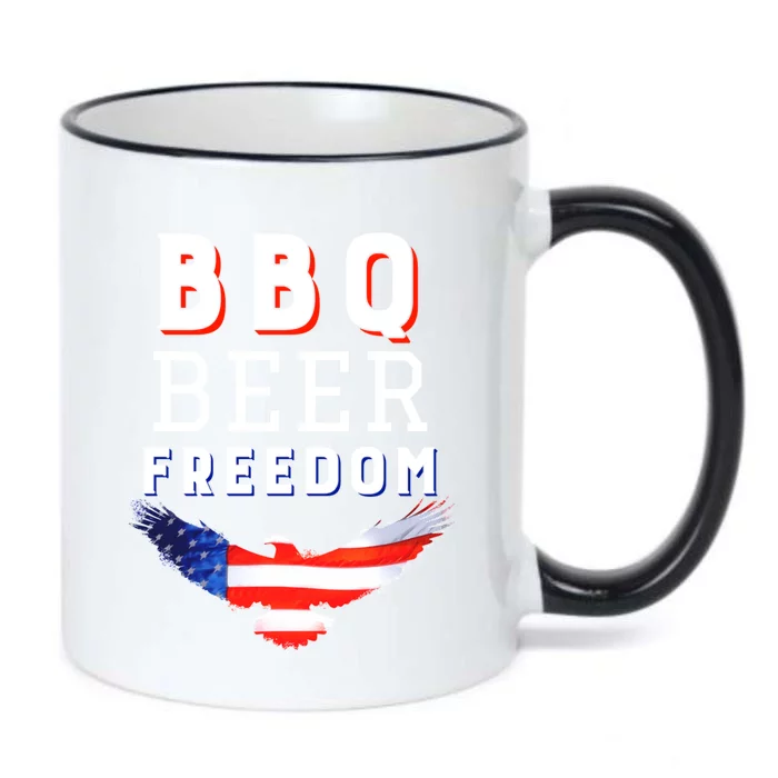 Bbq Beer Freedom 2020 Proud American Usa America Gift Black Color Changing Mug