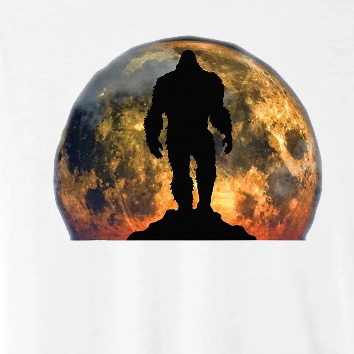 Bigfoot Believer Full Red Moon Night Sasquatch ChromaSoft Performance T-Shirt