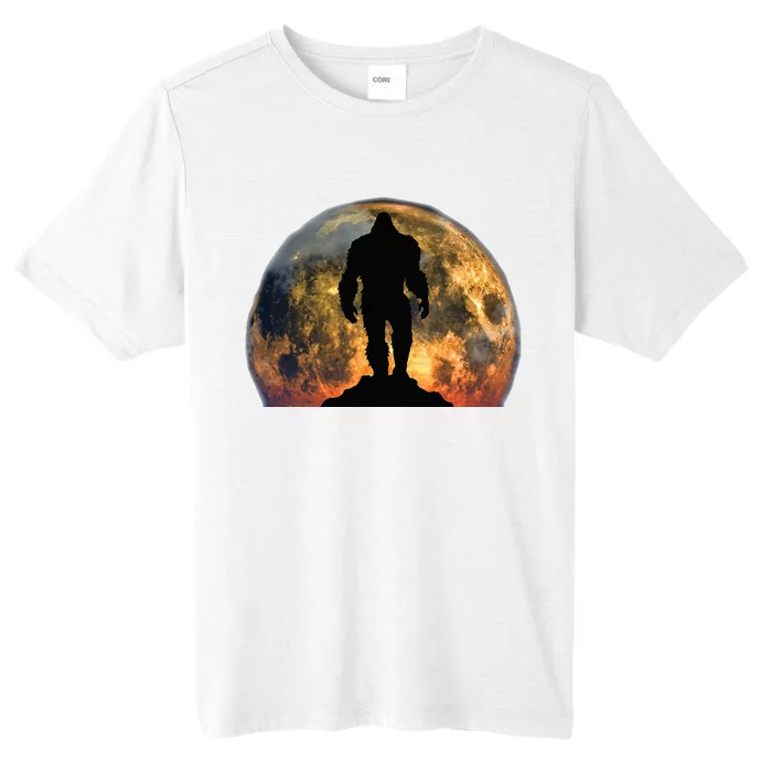 Bigfoot Believer Full Red Moon Night Sasquatch ChromaSoft Performance T-Shirt