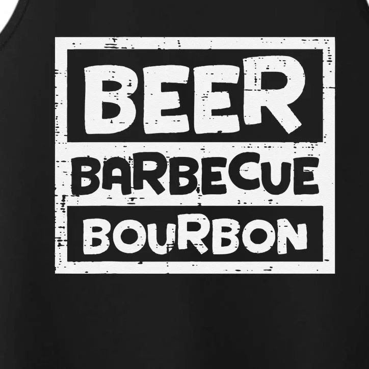 Barbecue Bourbon Fun Bbq Grill Meat Grilling Master Dad Performance Tank