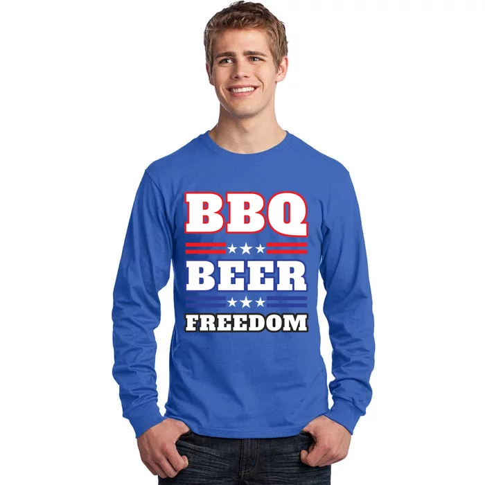 Bbq Beer Freedom 2020 Proud Meaningful Gift Tall Long Sleeve T-Shirt