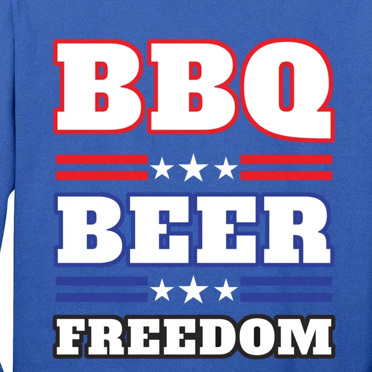 Bbq Beer Freedom 2020 Proud Meaningful Gift Tall Long Sleeve T-Shirt