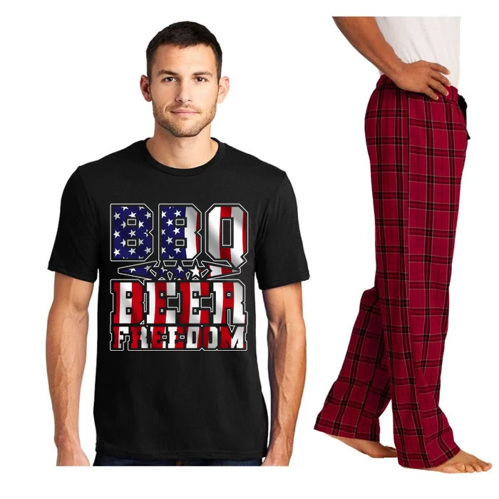 Bbq Beer Freedom Gift Pajama Set