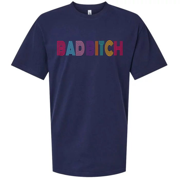 Bad Bitch Funny Gift Sueded Cloud Jersey T-Shirt