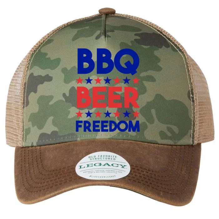 Bbq Beer Freedom 4th Of July Summer Party Gift America Usa Cool Gift Legacy Tie Dye Trucker Hat