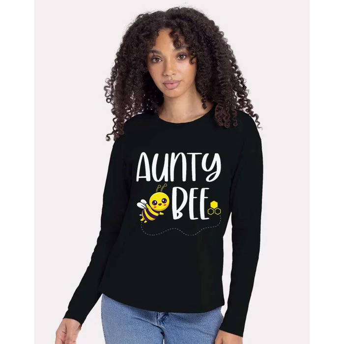 Birthday Bee Family Matching Aunty Bee Auntie Beekeeper Aunt Womens Cotton Relaxed Long Sleeve T-Shirt