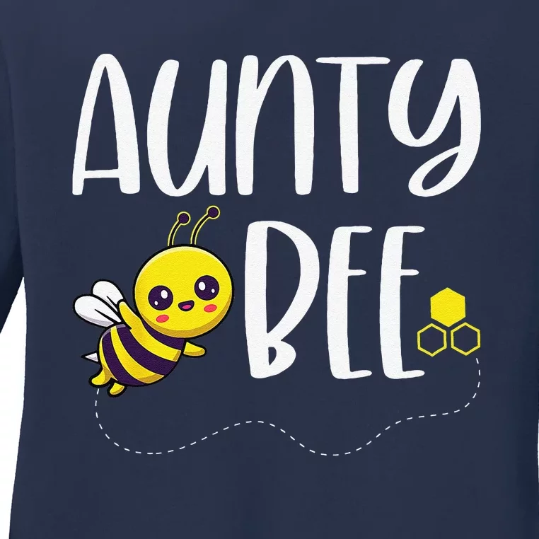 Birthday Bee Family Matching Aunty Bee Auntie Beekeeper Aunt Ladies Long Sleeve Shirt