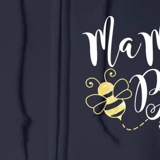 Birthday Bee Family Mama Bee Mom Mothers Gift For Women Full Zip Hoodie