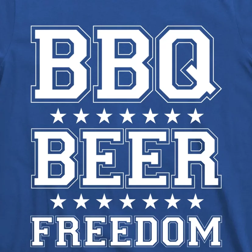 Bbq Beer Freedom America Usa America 2020 Proud American Gift T-Shirt