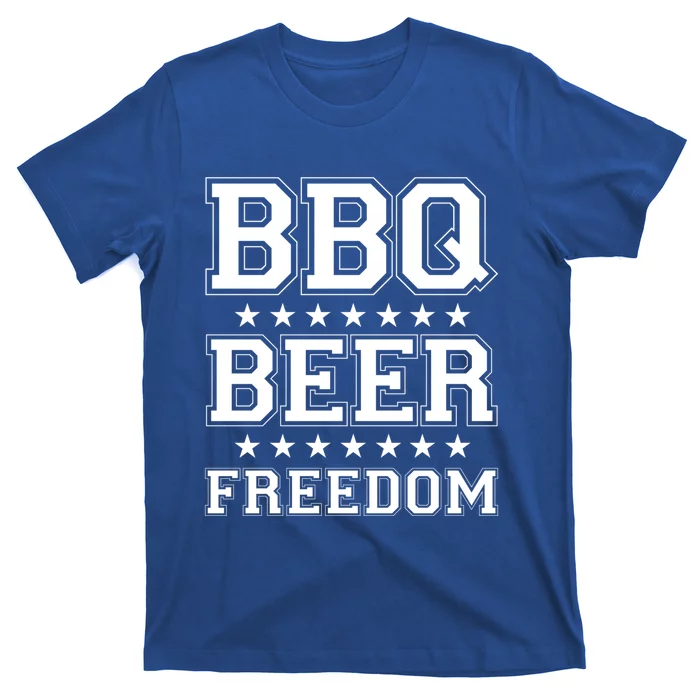 Bbq Beer Freedom America Usa America 2020 Proud American Gift T-Shirt