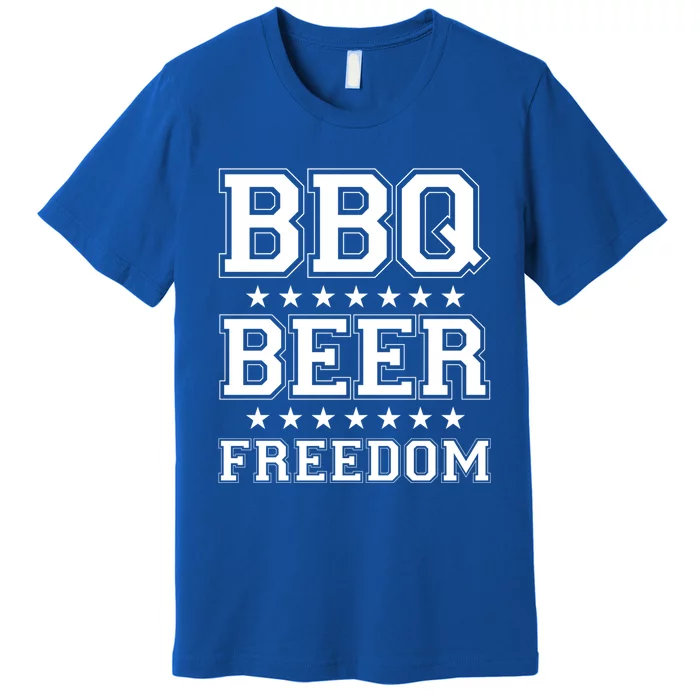 Bbq Beer Freedom America Usa America 2020 Proud American Gift Premium T-Shirt