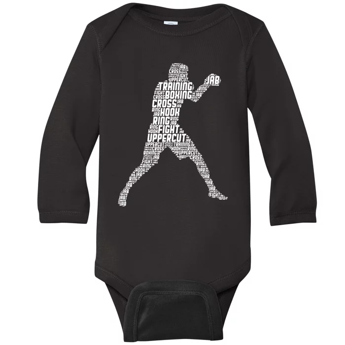 Boxer Boxing Funny Baby Long Sleeve Bodysuit