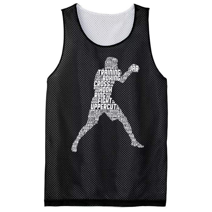 Boxer Boxing Funny Mesh Reversible Basketball Jersey Tank