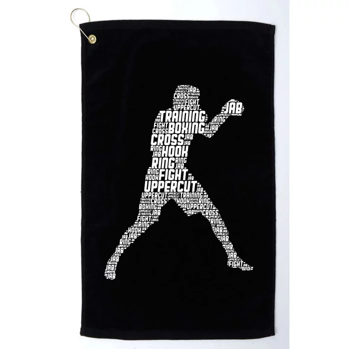 Boxer Boxing Funny Platinum Collection Golf Towel