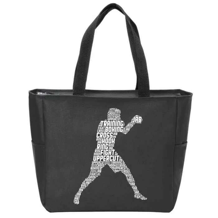 Boxer Boxing Funny Zip Tote Bag