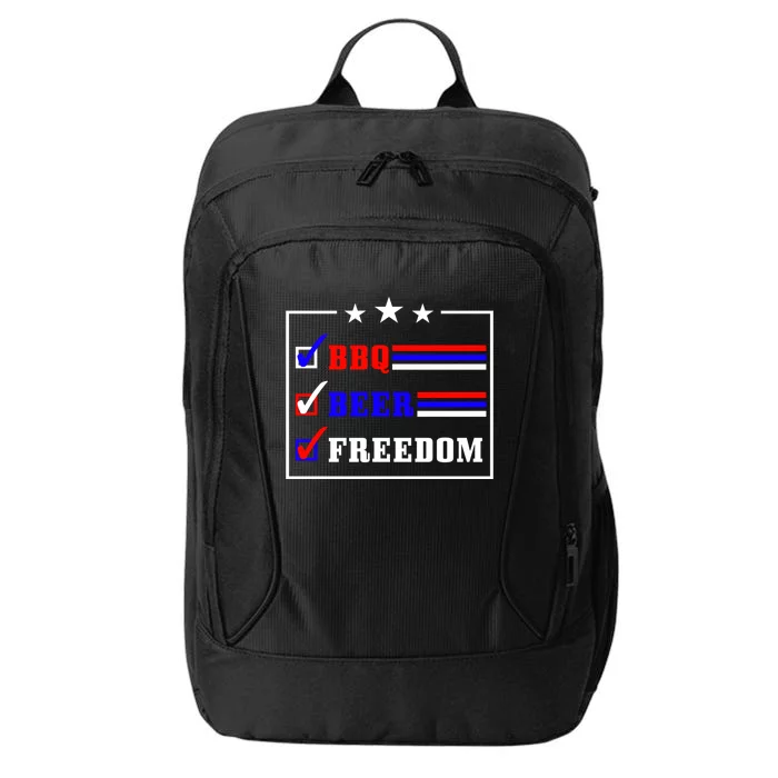 Bbq Beer Freedom Gift City Backpack