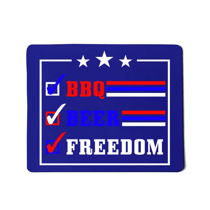 Bbq Beer Freedom Gift Mousepad