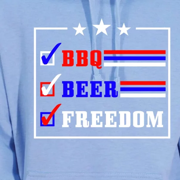 Bbq Beer Freedom Gift Unisex Surf Hoodie