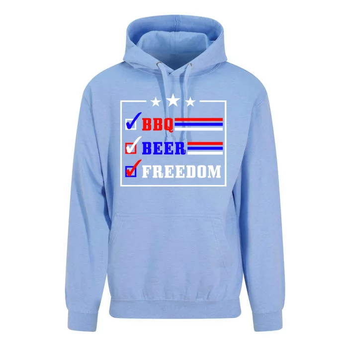 Bbq Beer Freedom Gift Unisex Surf Hoodie