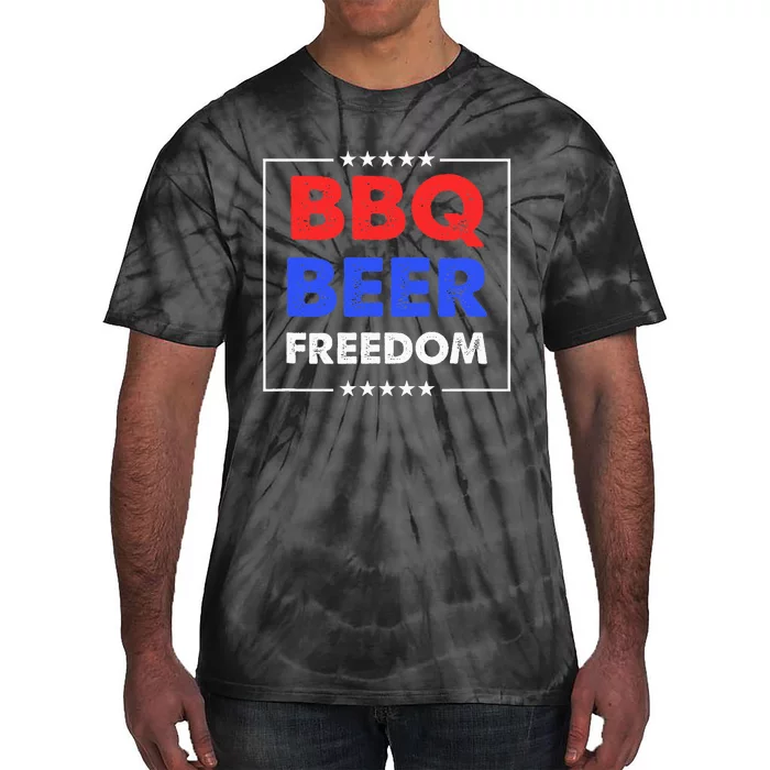 BBQ Beer Freedom Tie-Dye T-Shirt