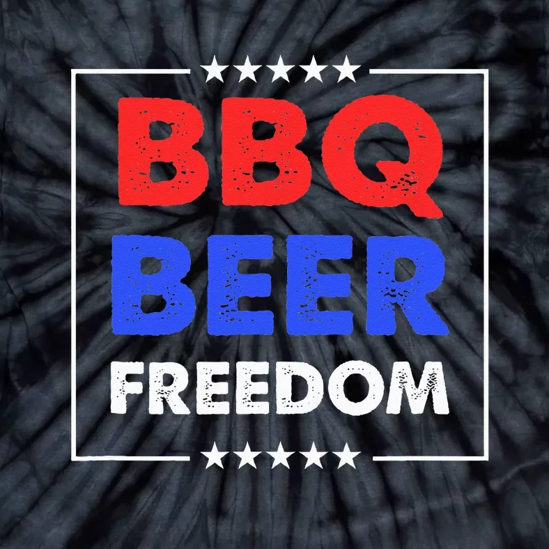 BBQ Beer Freedom Tie-Dye T-Shirt