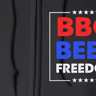 BBQ Beer Freedom Full Zip Hoodie