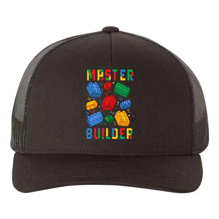 Brick Builder Funny Blocks Master Builder Yupoong Adult 5-Panel Trucker Hat