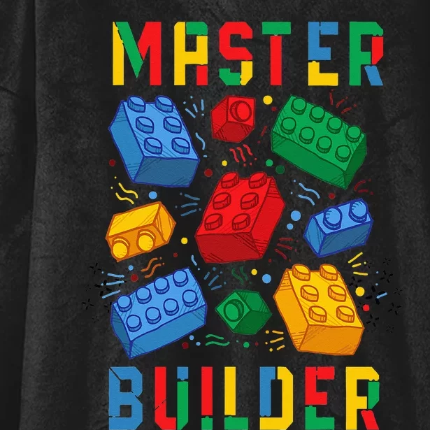 Brick Builder Funny Blocks Master Builder Hooded Wearable Blanket