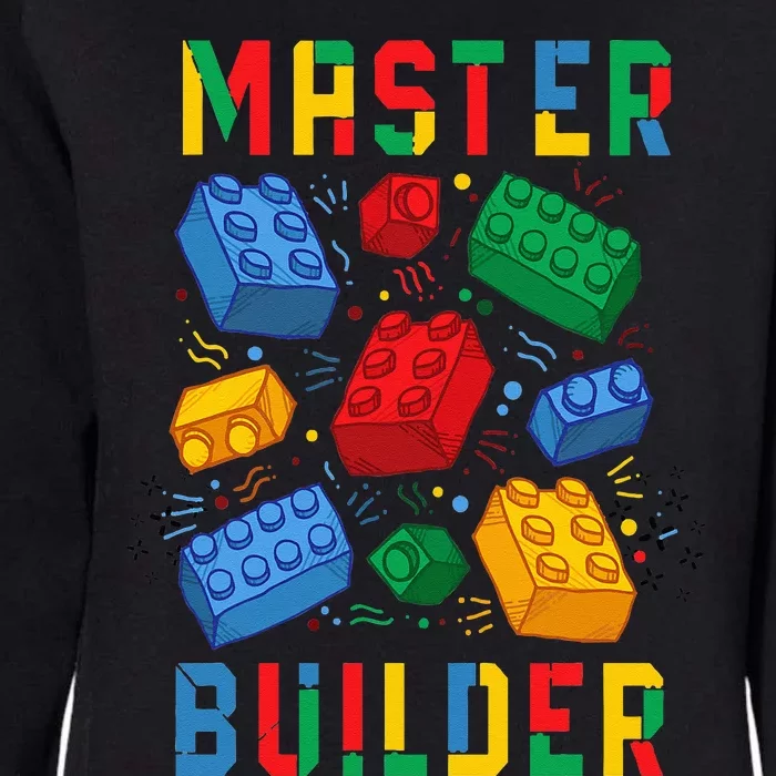 Brick Builder Funny Blocks Master Builder Womens California Wash Sweatshirt