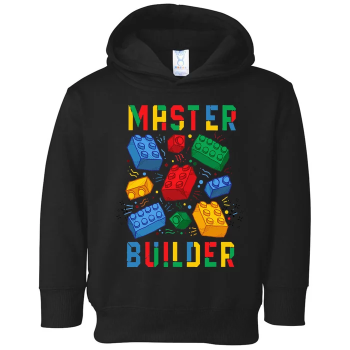 Brick Builder Funny Blocks Master Builder Toddler Hoodie