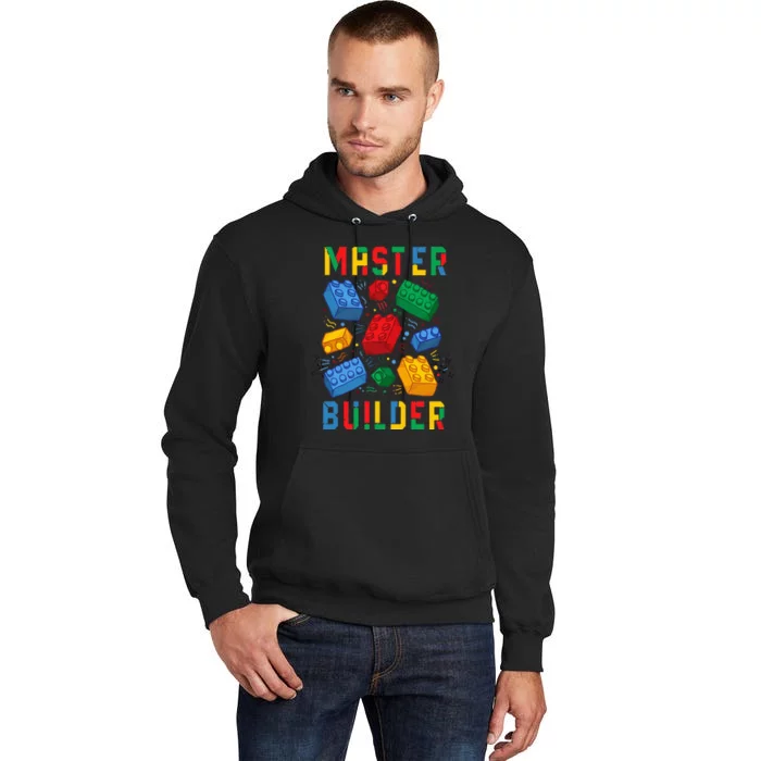 Brick Builder Funny Blocks Master Builder Tall Hoodie